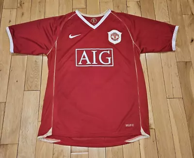 Nike 2006-07 MANCHESTER UNITED RONALDO #7 Soccer Football HOME Jersey Kit Men XL • $106.24