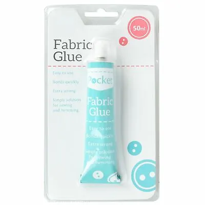 Extra Strong Fabric  Glue Textile Hemming Adhesive Bonds Quickly Craft Sew Quick • £2.99