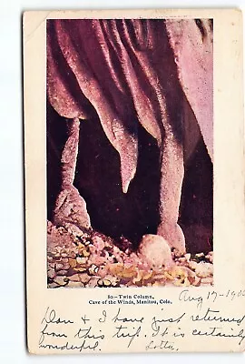 Twin Column Cave Of The Winds Manitou CO UDB Embossed Postcard Vtg Posted 1906 • $6.88