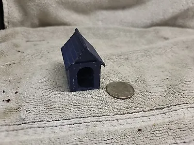 Vintage Miniature Metal Blue Dog House ~ Made In England • $17.99