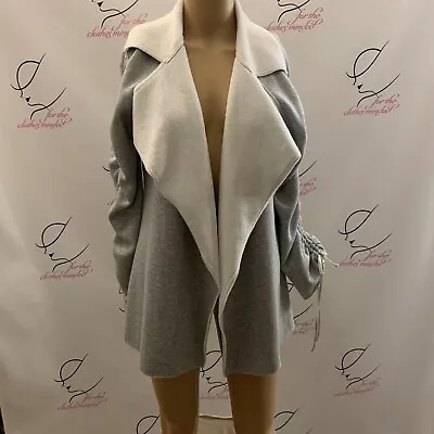 $28.80 • Buy V Cristina.  Sz Small.  Open Front Cardigan.  Cotton Blend.  Sleeve Detail. B62.
