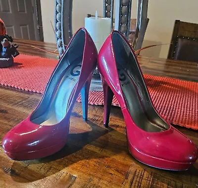 New Guess Women’s Red Platform Stiletto High Heel Shoes / Sz 7.5 • $15