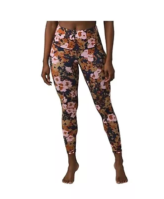 PrAna Kimble Printed 7/8 Legging Pants Nordic Pink Wildflower Size Medium • $21