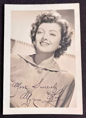 Myrna Loy Facsimile Signed Autograph 3.5x5 Fan Photo Card - The Thin Man Topaze • $9.99