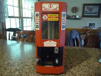 $125 • Buy Vintage 1 Cent Select-O-Vend Candy Coin Operated Dispenser Machine