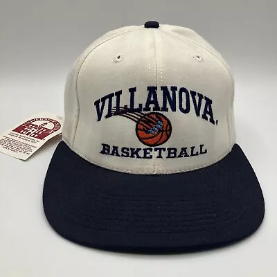 VTG 80s Villanova Wildcats Basketball Hat Snapback White University Square NOS • $49.99