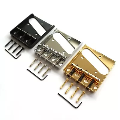 £11.99 • Buy Tele Telecaster Ashtray Bridge Bridge, Plated Saddles, Chrome Black Gold  