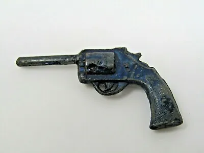Miniature Toy Gun Replica Revolver Blue Metal Nice Design Vintage • £21.89