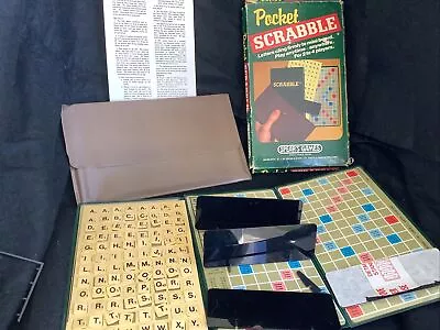 Vintage Retro - Pocket Scrabble Board Game (Non Magnetic) 1981 80s Travel Toy • £6