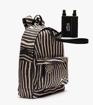 BNWT Lacoste National Geographic Backpack + Wallet Set Zebra Guaranteed Original • £72