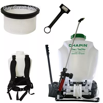 New Chapin 61900 Tree/Turf Pro Commercial Backpack Sprayer SS Wand 4-Gallon • $140.98