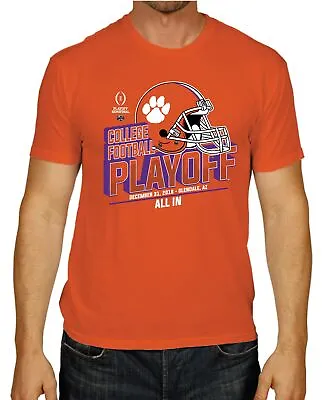 Clemson Tigers 2017 College Football Playoff Semifinal Orange Helmet T-Shirt • $21.99