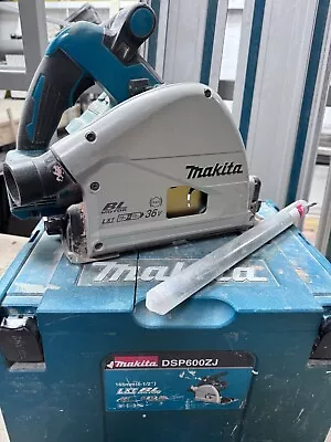 Makita DSP600ZJ 36V Twin Brushless Plunge Cut Circular Saw With Guide Rail. • £300