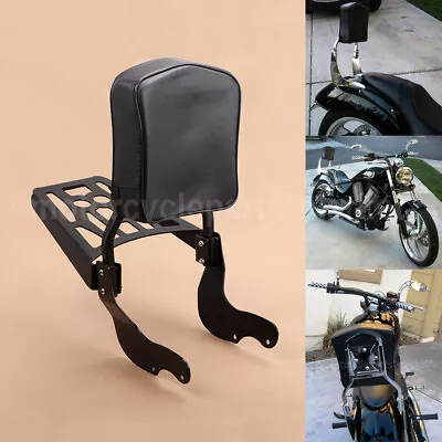 Motorcycle Backrest Sissy Bar Luggage Rack For Victory Kingpin 04-12 8 Ball Tour • $179.98