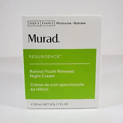 Murad Resurgence Retinol Youth Renewal Night Cream 1.7oz Deep Wrinkles Firm Tone • $59.95