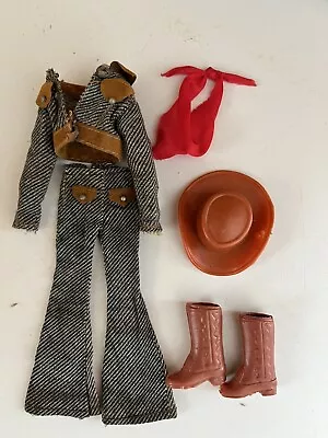 Vintage MEGO Dinah Mite Outfit #1412 Wild Western Jeans Boots Hat • $20