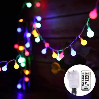 String Fairy Lights Outdoor Garden Party Waterproof Colour Changing Lighting • £12.31