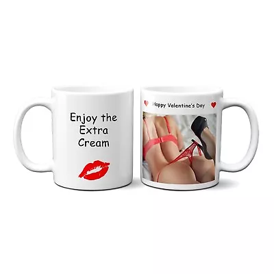 $23.95 • Buy Funny Love Mug Valentine's Day Gift For Him Or Her Cream
