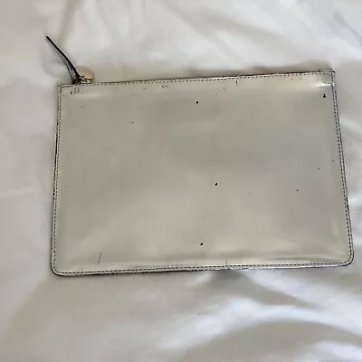 Clare V. Vivier Silver Mirror Metallic Clutch Bag • $45