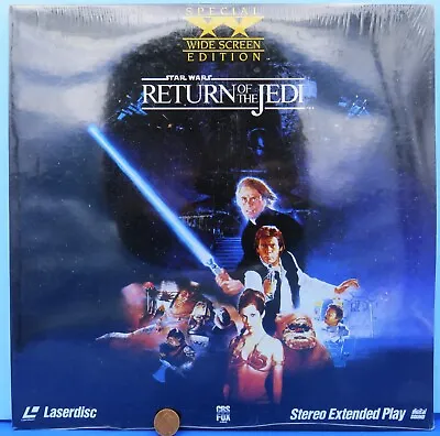 SEALED Star Wars LASERDISC Return Of The Jedi '90 Vtg MIP Wide Screen Edition • $101.15