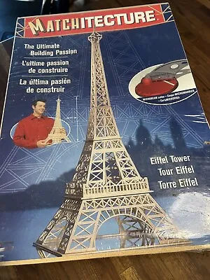 Matchitecture Eiffel Tower Paris Wood Matchstick Set Jouets NEW IN BOX SEALED • $45