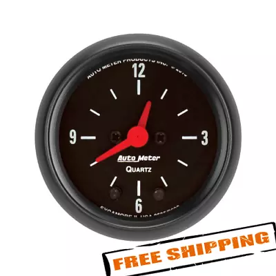 Auto Meter 2632 Z-Series 2-1/16  Clock Gauge 12 Hour • $168.98