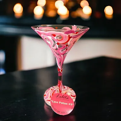 Lolita Martini Collection Hand Painted Recipe On Bottom Love Potion #9 • £23.75