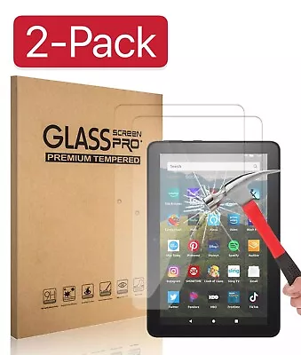 2 Pack Tempered Screen Protector For Amazon Kindle Fire 7 / HD 8 / HD 10  Tablet • $10.79