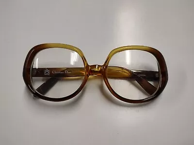 VINTAGE CHRISTIAN DIOR OPTYL EYEGLASSES FRAMES Ombre 1990s Oversized Big • $60