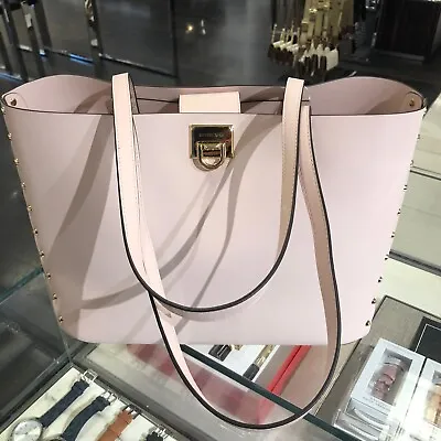 Michael Kors Manhattan Large Tote Smooth Leather Shoulder Bag  Powder Blush • $130