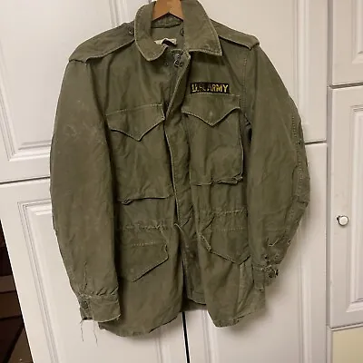 Vintage 1963 M1951 Field Jacket US ARMY Green S-R Army OG107 Coat M51 M-65 • $45