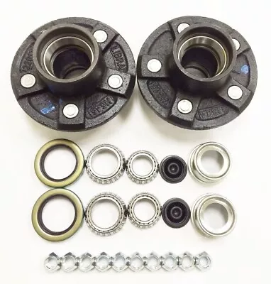 LIBRA 5 Lugs Trailer Idler Hub Kit 5 On 4.5 For 3500 Lbs Axle 5x4.5 (Pack 2) • $55.70