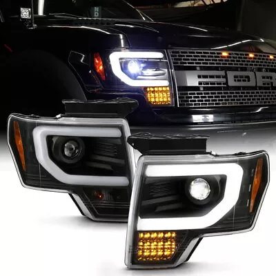 For 13-14 Ford F150 HID Model FULL LED DRL Signal TRUE LED Projector Headlights • $491.99