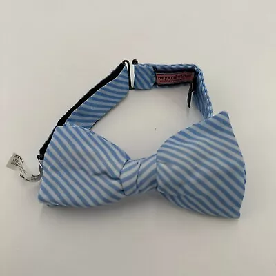 Vineyard Vines Men's Light Blue Striped Silk Bow Tie NWT 1T010194 Formal Wedding • $39.95