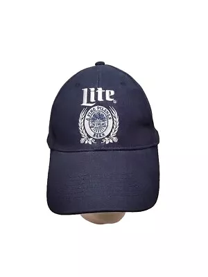 Miller Lite Beer Snapback Hat Cap  Blue White • $6