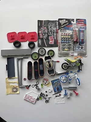 Teck Deck Skateboard And Bike Lot Plus Spare Parts • $60