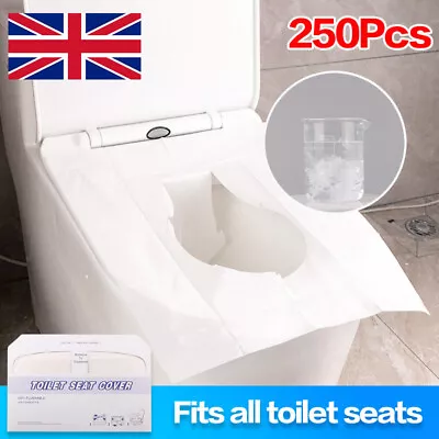 £8.89 • Buy 250pcs Toilet Seat Cover Paper Disposable Paper Cover Hygienic Flushable H