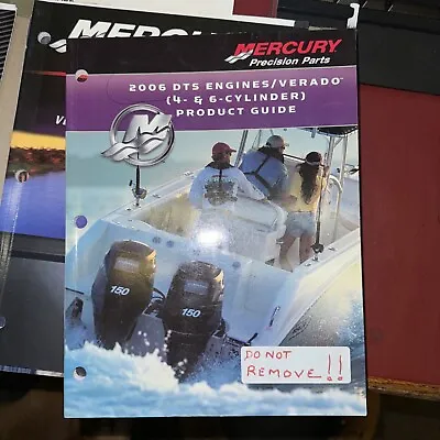 90-895269001 Mercury 2006 DTS Engine Verado 4 & 6 Cylinder Product Guide • $9