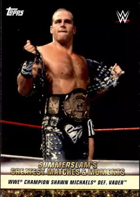 Shawn Michaels 2019 Topps Summer Slam WWE Greatest Matches Card #GM-13 • $1.50