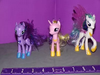 My Little Pony Lot Of 3 Unicorns Wings 4.5 INCHES ASSORTED COLORS • $5.94