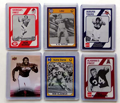 NCAA Football Fridge Magnet Set 6x Mixed College Team Card Lot Magnetic Display • $9