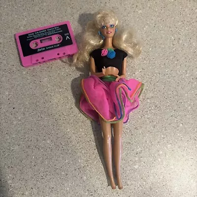 Vintage 1989 Dance Club Barbie Doll With Cassette Tape • $16