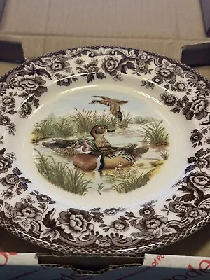 Spode Woodland 8  Salad Plate Set Of 4 Red Grouse/quail/pheasant/wood Duck Nib • $79.95