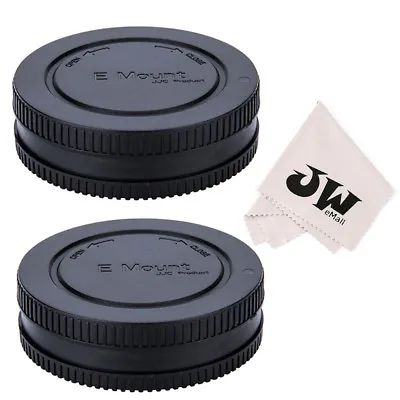 JJC 2 Sets Body Cap + Rear Lens Cap For Sony E Mount NEX Lens/Camera A7 IV A7M4 • $7.49