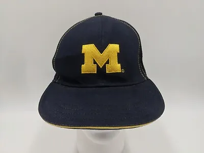 Michigan Wolverines Hat Maize Blue Snapback Signatures Big 10 Contrast Stitching • $21.99