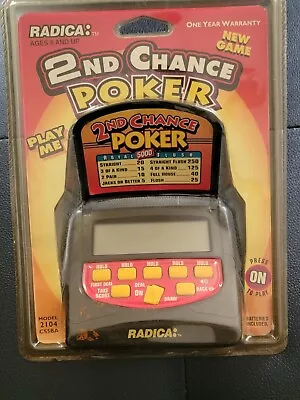 Radica 2nd Chance Poker Electronic Handheld  Video Game New Vtg 2104 • $20