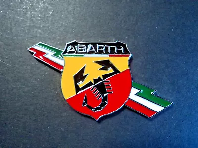 1x Abarth Metal Motorcycle Tank Emblem Badge Logo Decal • $13.99