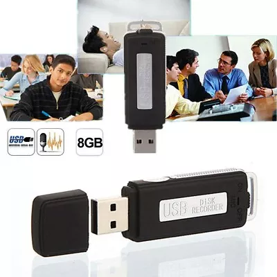 Digital  Audio Voice Recorder Mini 8GB Recording USB Memory Pen Stick Player US • $13.53