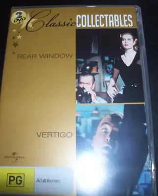 Rear Window / Vertigo - Alfred Hitchcock (Australia Region 4) DVD – Like New • $11.99