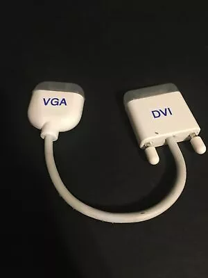 Genuine Apple Mac Male DVI To VGA Monitor Video Adapter Cable (DVI-I To VGA) • $8